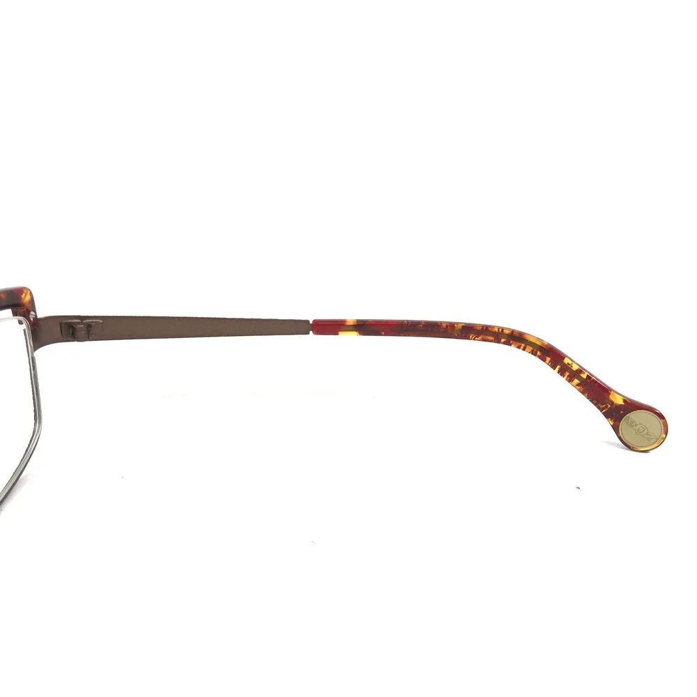BOZ Eyeglasses Frames ZOUK 8090 Brown Red Cat Eye Semi Rim 52-18-140